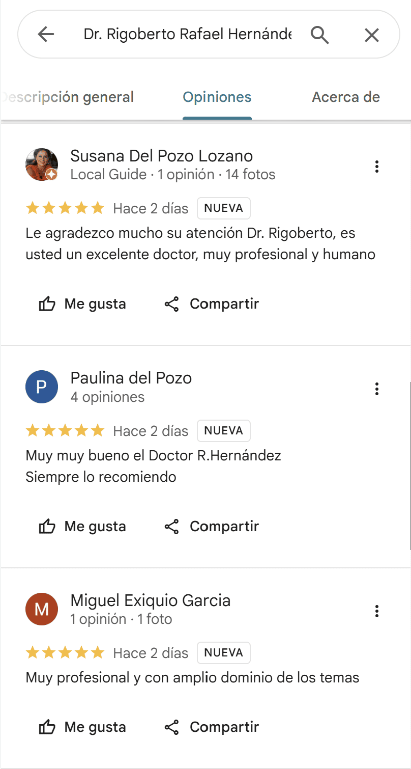 testimonios de pacientes